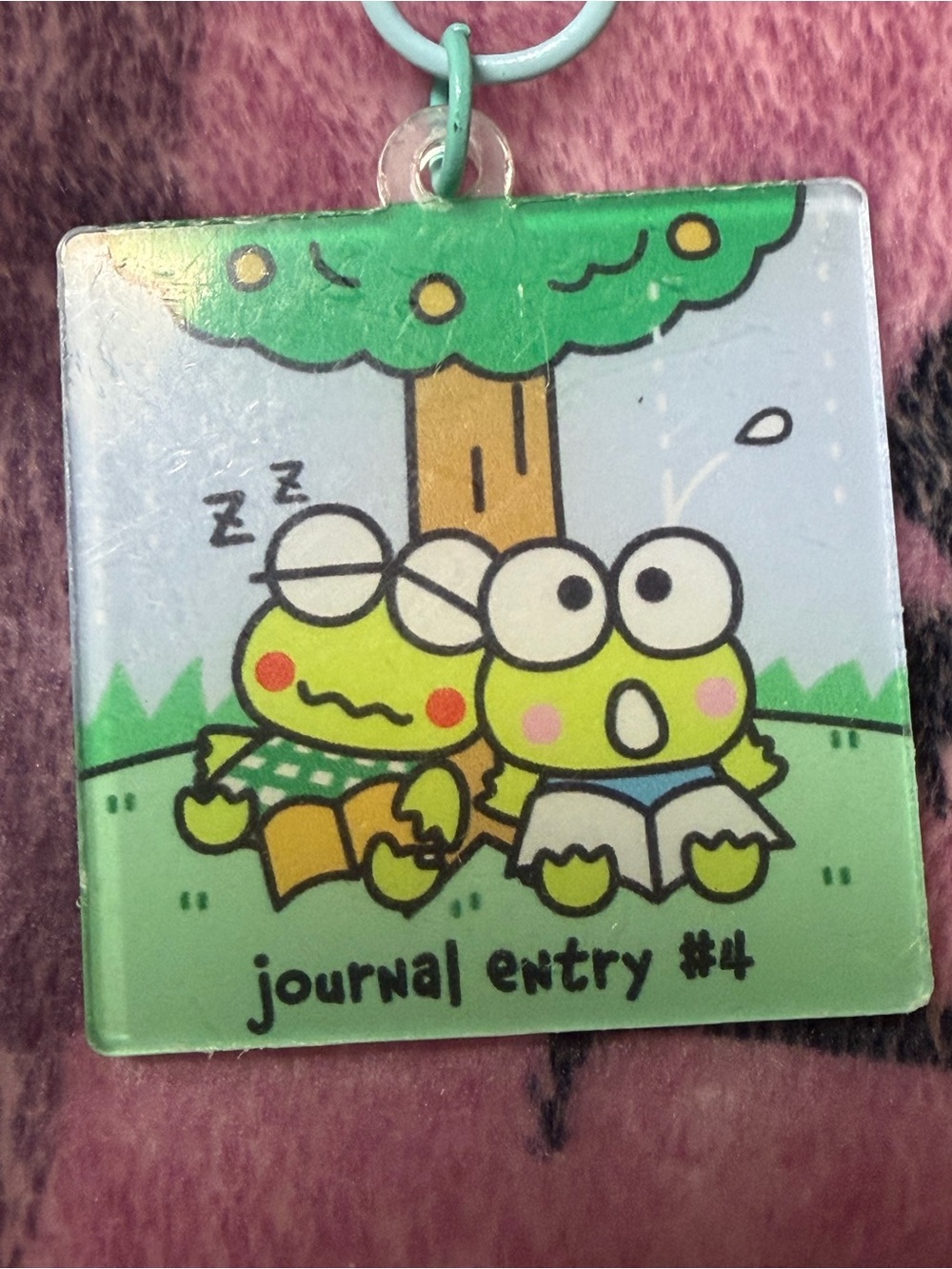 Cute Frog Sanrio Keroppi Backpack Charm NWT